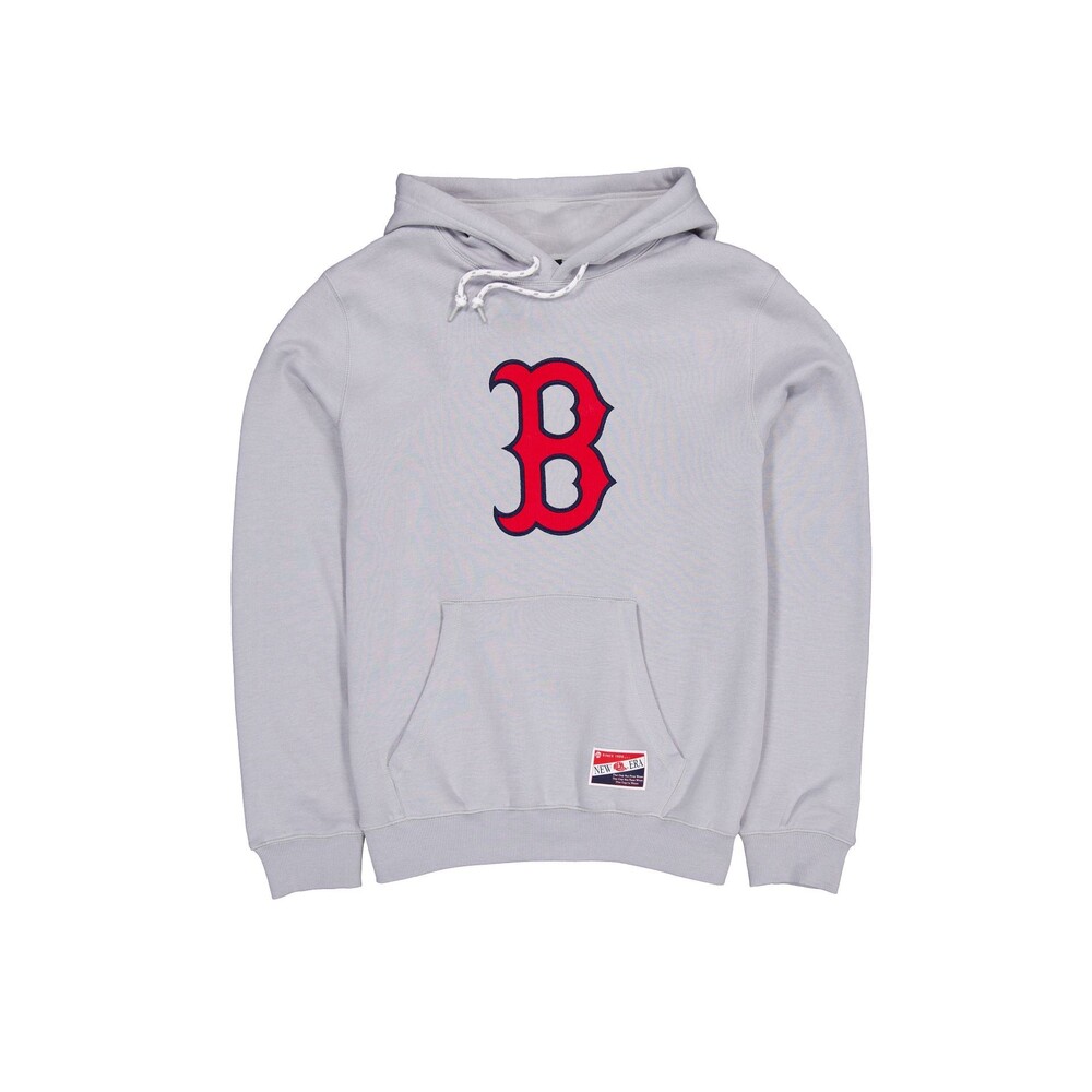 New Era Boston Red Sox Throwback Gray Hoodie - Size M
